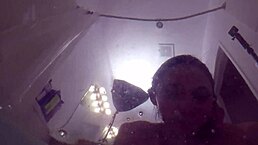 I's choking on that skinny asian slut's cock in the bathtub, deepthroating extreme.