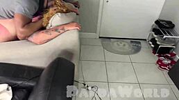 Wow! Sunburned Biracial Blonde Slut Sucks BBC and Gets Pounded Hard!