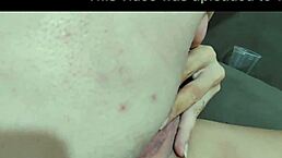 Blonde milf gets tattoo with anal plug in her ass