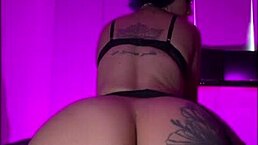 Stepmom POV banging with stepson, cumming hard on her feet