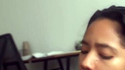 Deep sloppy blowjob from this beautiful brunette 😍