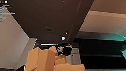 扶她干荡妇 在狂野Roblox公寓动作