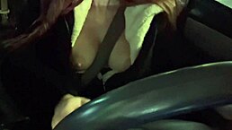 Italian Artemisia Love Boldly Flashes Big Tits While Driving