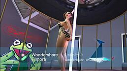 Hot girl doing pole dance 😍