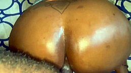 Oh, that sweet ebony ass fucking with monster cock feels amazing