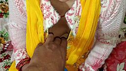 desi indian maid gives blowjob with dirty talk in first time sex