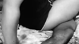 African amateur enjoys big black cock with mature partner