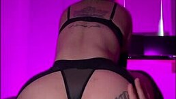 Stepmom POV banging with stepson, cumming hard on her feet