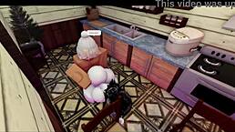 Wife Makes Meal, So I Give Her My Big Cock To Fuck Her Ass!