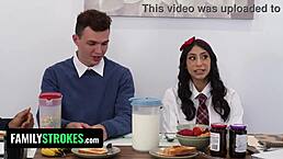 caught girlfriend fucking at home