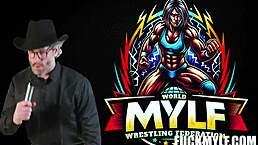 Wrestling MILF Blowjob Action