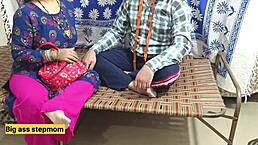 Tailor boldly fucks hot Indian women in missionary and anal positions at his shop in Hindi video.