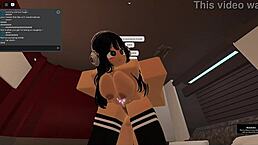 扶她干荡妇 在狂野Roblox公寓动作