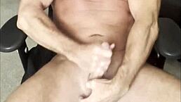 Muscular Bodybuilder Amateur Shoots Four Massive Cum Loads In Solo Homemade Session Within 24 Hours