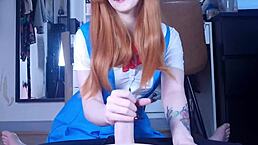 Asuka dominates Shinji for trying to kiss her in this wild trailer. Things get intense fast!