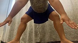 Did hot stepmom get horny during workout and masturbate?