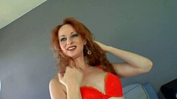 Redhead milf Destiny 18+ Porter sucks cock in heels 😍