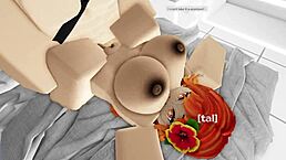 oh man, this cute roblox girl is getting her pussy destroyed so hard!