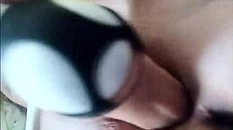 i ripped clothes for large thick dildo fun in my dripping pussy.