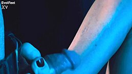 she gags on toes while choking in deepthroat