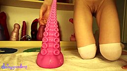 Blonde Prolapse Lovers Ichi Go Crazy with Huge Dildo in Gaping Assfucking