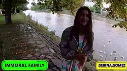 Serina sucks Dean's cock and swallows his cum