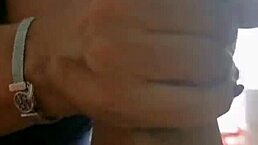 Hot blowjob in a tent with warm cum finish