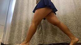 Did hot stepmom get horny during workout and masturbate?