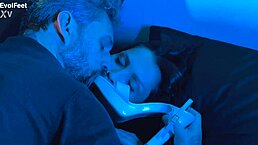 she gags on toes while choking in deepthroat