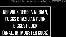 Rebeca Nubian screams during anal with monster cock!
