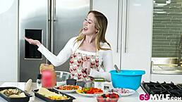 Hot milf Alaina Taylor wants cum on her bread in pov facial cumshot big tits fucking scene.