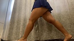 Did hot stepmom get horny during workout and masturbate?