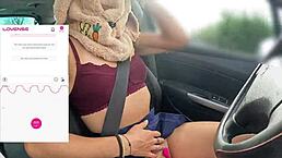 Yo, watch me drive while a fan controls my vibrator!