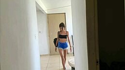 Masturbating in bedroom when stepsister arrives