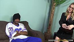 Angela attison's interracial anal with huge black cock