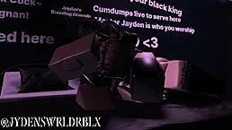 Fucking a snowbunny fan on roblox with monster cock
