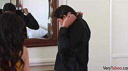 lonely stepdaughter gets close to her stepdad in a forbidden way