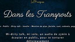 French Audio Tease Public Dirty Talk!
