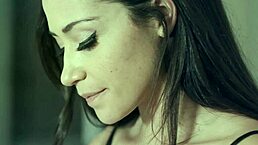 Teen brunette dominated by bold older guy in doggystyle.