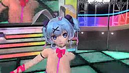 Hatsune Miku's nude bunny costume reveal