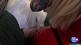 Watch This Redhead Slave Get Bent Over And Slapped In Rough 3-Some!