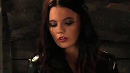 Lesbian Mistress Whips Bound Milf and Teen 18+ Handmaidens