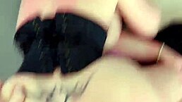 blonde amateur couple explores dirty talk and cowgirl positions with big fake tits leading to intense orgasms