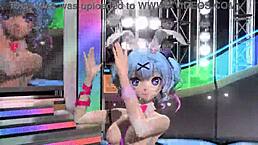 Hatsune Miku's nude bunny costume reveal