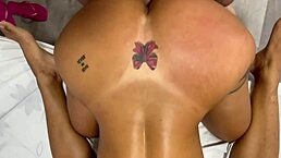 i'm fucking my friend's wife, choking her while she sucks my cock