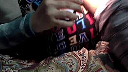 Stepsister cheated on her boyfriend, hooking up with stepbrother's college friend. Her tight, wet pussy made him explode inside, cum dripping down her ass.