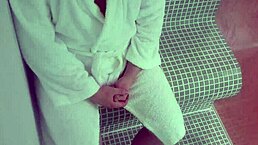 Cheating Wife Bangs Stranger Hard at the Sauna