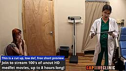 behind the scenes at lesbian clinics of america with ditria rose in anal play