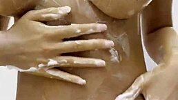 Monika fox poses naked at home.