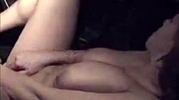 Busty Milf Fingers Herself in Public Car